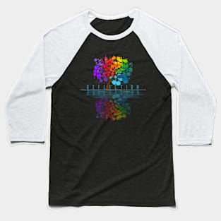 Colorful tree reflection Baseball T-Shirt